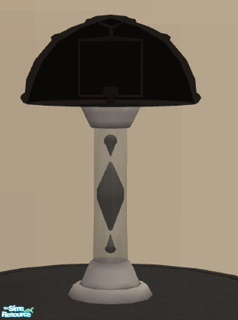 Sims 2 — Lava Lamps - Black by munchkin_brat — A basic black lamp with "lava" design. Base and Shade are