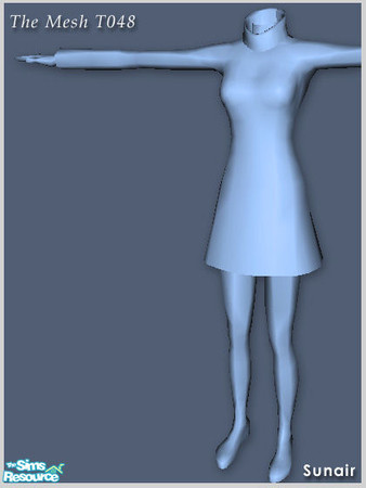 Sims 2 — Sunair Fashion T048 by Sunair — The MESH file of Sunair Fashion T048. 