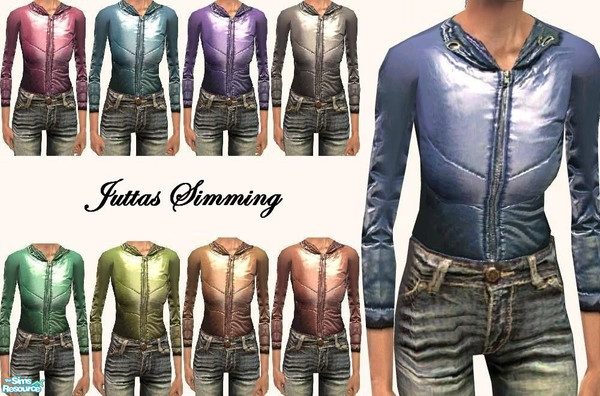 Sims 2 — elder shiny jacket by juttaponath — Do not reupload or edit and upload. Thank you.