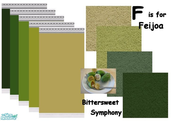 Sims 2 — F is for Feijoa by Bittersweet_Symphony — Not too many fruits or veggies that begin with an F and offer