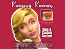 Sims 4 — SUNFLOWER EYESHADOW - KWISPWY KWEMER by Kwispwy_Kwemer — Sunflower eyeshadow with a pretty pink background