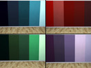 Sims 4 — Roob's Wall Paints by Rubriel — Tasteful wall paints with modest skirting and scotia. Mix and match colours