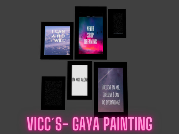 Sims 4 — Gaya Painting by VICCSS — All Lods Base Game Compatible 