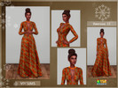 Sims 4 — Holiday Wonderland - Kwanzaa Dress II - VI by Viy_Sims — New Mesh!! 2 Colors Compatible with HQ mode Hope You