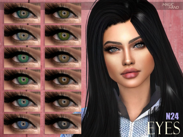 Sims 4 — [MH] Eyes N24 by MagicHand — --18 available colors-- --Compatible with HQ settings-- --CAS thumbnail-- Enjoy!