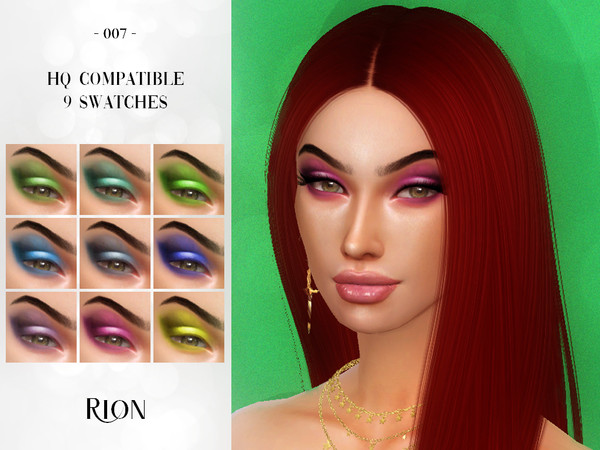 Sims 4 — - RION - Eyeshadow 07 by Rion_ — - Standalone - Custom Thumbnail - 9 Color Options - HQ Compatible Enjoy:-)