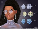 Sims 4 — Snowflake Glasses by feyona — I made these decorative snowflake glasses to elevate the Christmas spirit of your
