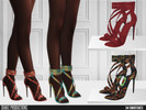 Sims 4 — Holiday Wonderland - ShakeProductions Kwanzaa High Heels by ShakeProductions — High Heels New Mesh All LODs 34