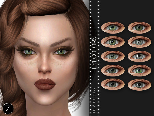 Sims 4 — EYECOLORS Z05 by ZENX — -Base Game -All Age -For Female -10 colors -Works with all of skins -Compatible with HQ