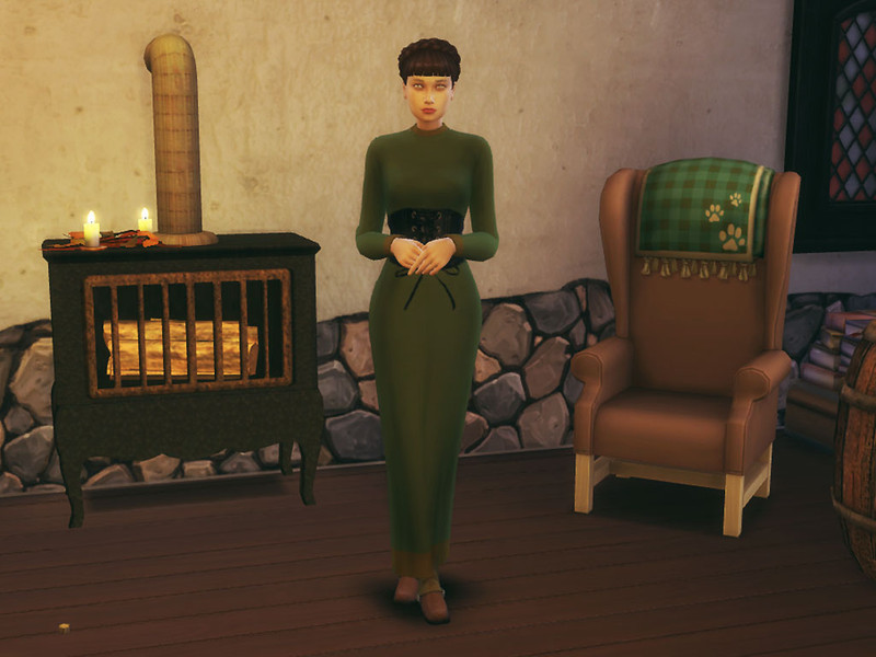 Sims 4 The Sims Resource | Dress with corset - Medieval/Renaissance inspired by TSR Creator
