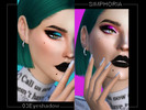 Sims 4 — SIMPHORIA 03 Eyeshadow by Simphoria_ — Neon smokey eye 10 swatches Find in eyeshadow category
