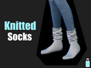 Sims 4 — 3D Knitted Socks by Blue_Milk2 — 15 swatches New Mesh Custom Thumbnail Proper Tags