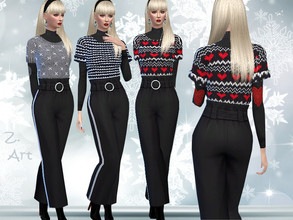 Sims 4 — Winter CollectZ. 22 Outfit by Zuckerschnute20 — A sporty, chic outfit with a turtleneck for cold winter days