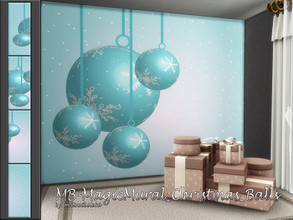 Sims 4 — MB-MagicMural_Christmas_Balls by matomibotaki — MB-MagicMural_Christmas_Balls, stylish Christmas balls, give