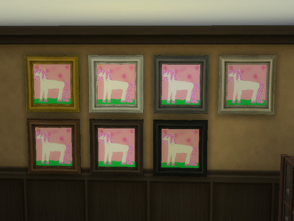 Sims 4 — Birthday Cupcake Unicorn Painting - Synzorasize by Synzorasize — Birthday cupcake unicorn! You can place this