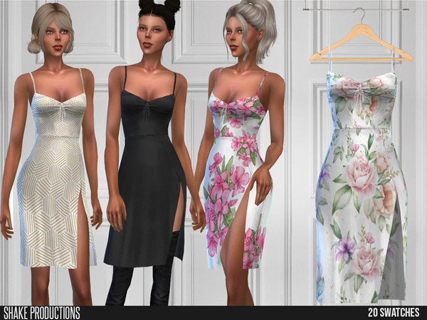 Sims 4 — ShakeProductions 578 - Dress by ShakeProductions — Full Body/Short Dresses New Mesh All LODs Handpainted 20