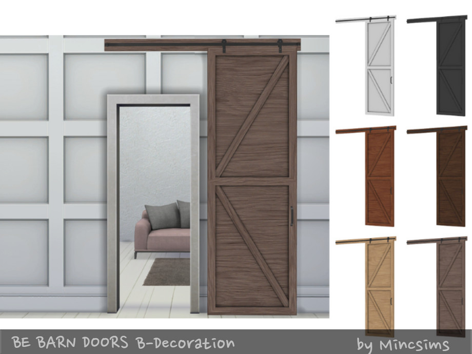 The Sims Resource Be Barn Door B Deco, Sims 4 Sliding Door Mod