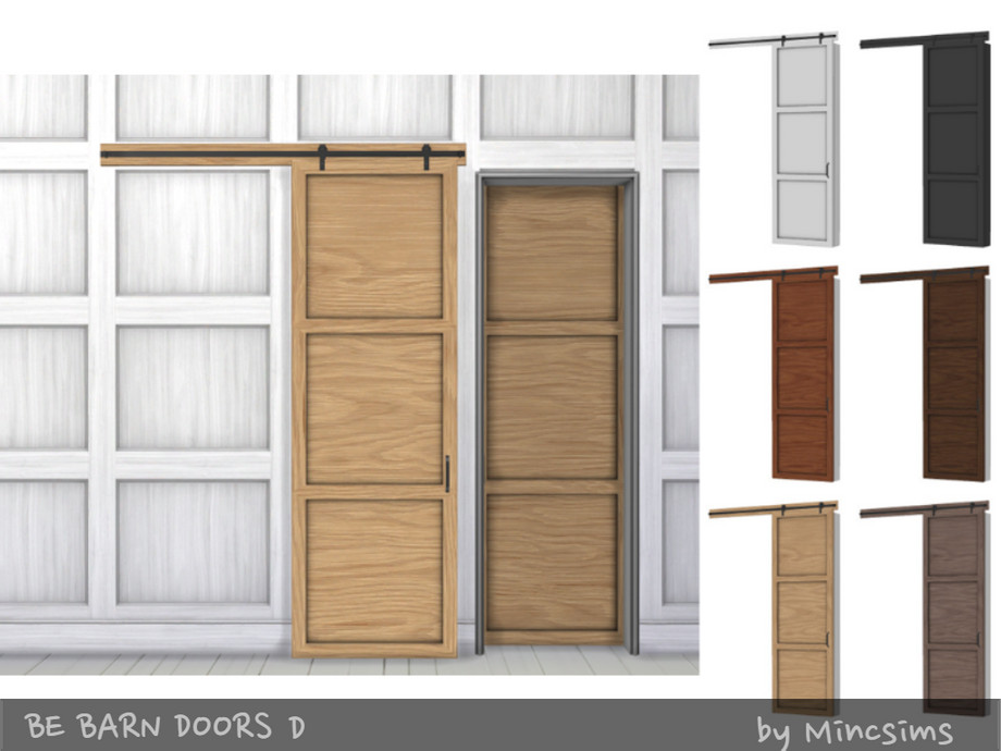 The Sims Resource Be Barn Door D, Sims 4 Sliding Door Models