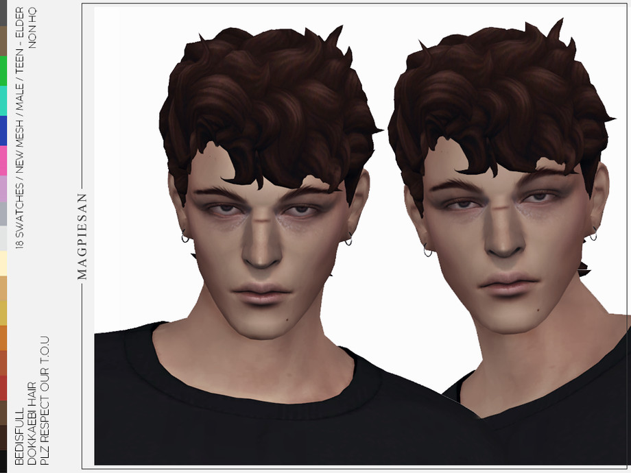 the sims 4 mods for male curly hair