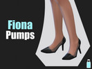 Sims 4 — Fiona Pumps by Blue_Milk2 — 5 Swatches New Mesh Custom Thumbnail Proper Tags