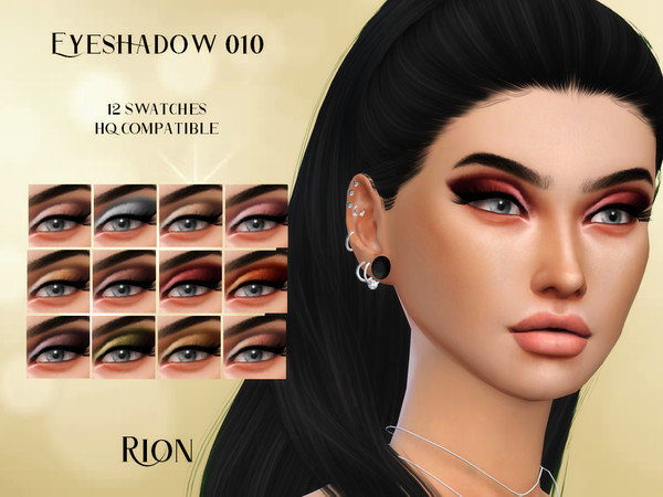 Sims 4 — - RION - Eyeshadow 10 by Rion_ — - Standalone - Custom Thumbnail - 12 Color Options - HQ Compatible Enjoy:-)
