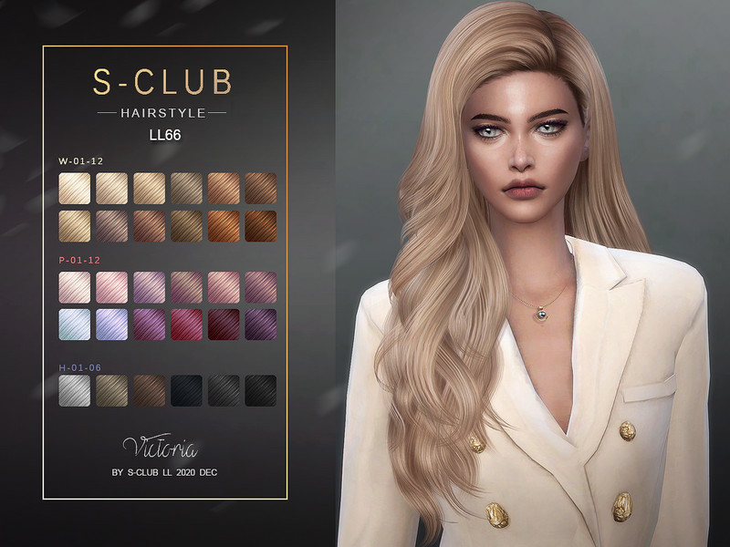 The Sims Resource - sclub_ts4_hair_n66_ Victoria