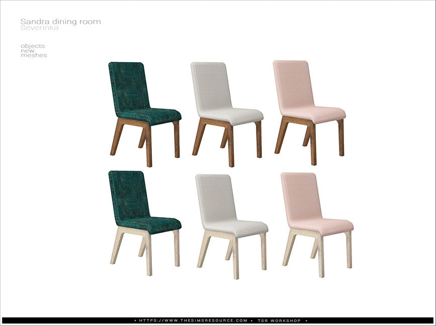 The Sims Resource [Sandra diningroom] dining chair