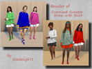 Sims 4 — Sweater Dress w/Shirt -- Mesh Needed by VickiTessla — This is a recolor of the fantastic mesh by DarkNighTt