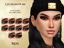 Sims 4 — - RION - Eyeshadow 11 by Rion_ — - Standalone - Custom Thumbnail - 10 Color Options - HQ Compatible Enjoy:-)