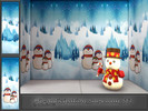 Sims 4 — MB-Anticipation_Snowman_SET by matomibotaki — MB-Anticipation_Snowman_SET, 2 matching wintry kids wallpapers