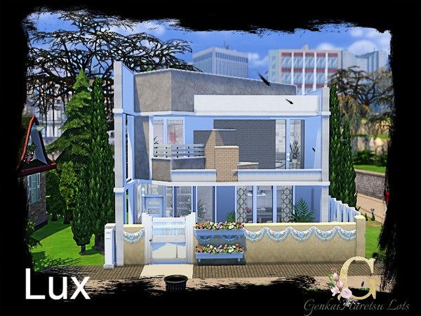 Sims 4 — Lux by GenkaiHaretsu — Modern small house. 