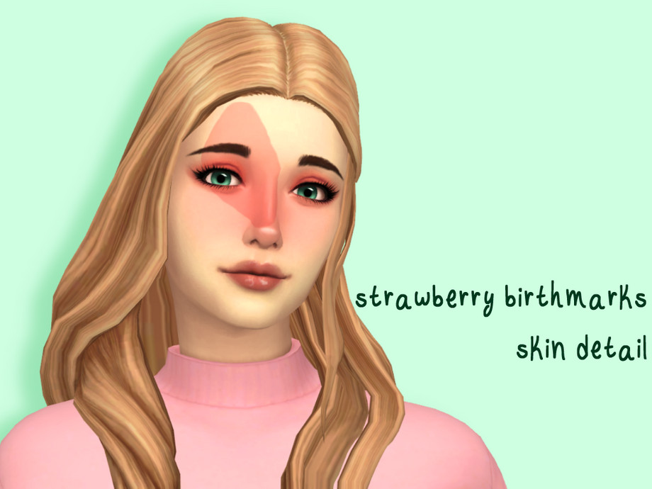sims 4 strawberry birth mark skin details 