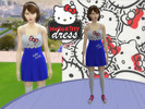 Sims 4 — Hello Kitty Dress by marylulusims — Cute Hello Kitty dress 