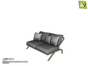 Sims 3 — Inglewood Seat Double by ArtVitalex — - Inglewood Seat Double - ArtVitalex@TSR, Dec 2020
