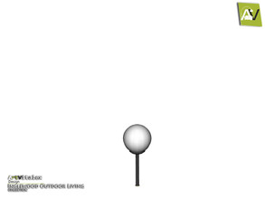 Sims 3 — Inglewood Outdoor Floor Lamp Short by ArtVitalex — - Inglewood Outdoor Floor Lamp Short - ArtVitalex@TSR, Dec