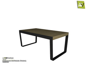 Sims 3 — Miramar Dining Table by ArtVitalex — - Miramar Dining Table - ArtVitalex@TSR, Dec 2020