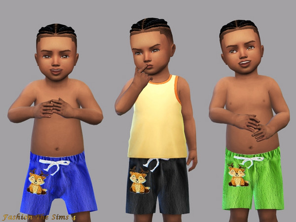 Sims 4 — Baby shorts collection / Animals-reindeer by LYLLYAN — Baby shorts in 6 colors. Custom thumbnail. Need the