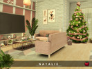 Sims 4 — Natalie - living room by melapples — a cute, warm and cosy living room ready for Christmas. enjoy! 9x7 $26031