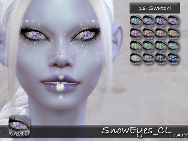 Sims 4 — [Ts4]Taty_SnowEyes_CL by tatygagg — - Female, Male - Human, Alien - Toddler to Elder - Hq Compatible