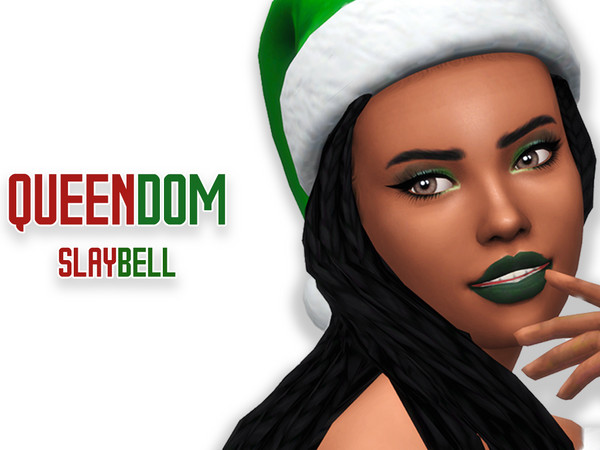 Sims 4 — QUEENDOM: Slay Bells Lip Palette  by Simfan9232 — Brand new Winter Lipstick palette with 22 swatches! All Base