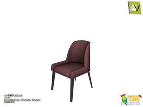 Sims 3 — Holiday Wonderland - Poinsettia Dining Chair by ArtVitalex — - Poinsettia Dining Chair - ArtVitalex@TSR, Dec
