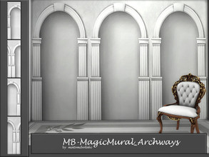 Sims 4 — MB-MagicMural_Archways by matomibotaki — MB-MagicMural_Archways, elegant fake archway mural for a classy room