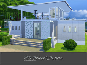 Sims 4 — MB-Privat_Place by matomibotaki — Modern house for a couple or a single household, with many extras for a