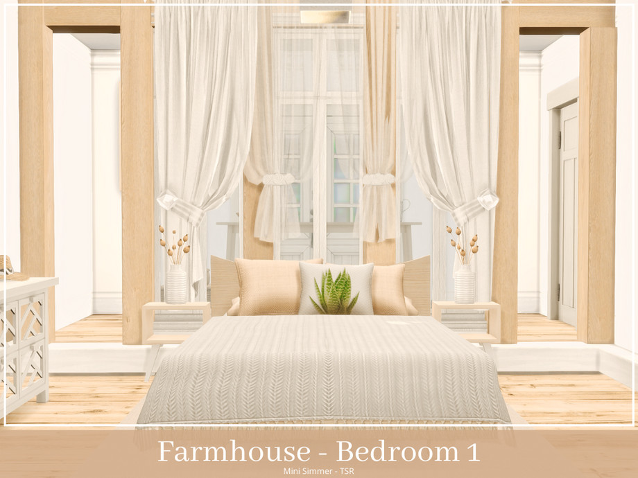 The Sims Resource - Farmhouse Bedroom 1