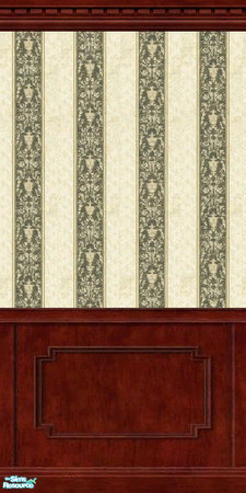 Sims 2 — Green Scroll Stripe 8 - Individual by Nonny_Rhee — 