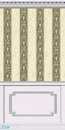 Sims 2 — Green Scroll Stripe 5- Individual by Nonny_Rhee — 