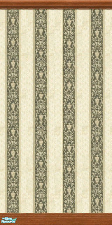 Sims 2 — Green Scroll Stripe 3 - Individual by Nonny_Rhee — 