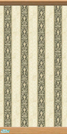 Sims 2 — Green Scroll Stripe 2 - Individual by Nonny_Rhee — 