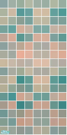 Sims 2 — Mambo Tile Set - Blue Wall by s00z — 