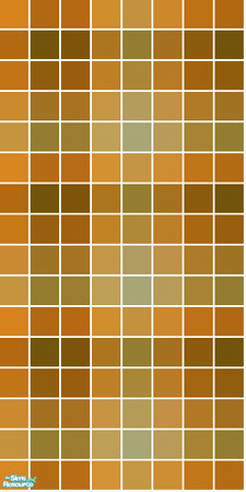 Sims 2 — Plaid Tile Set - Gold Wall by s00z — 